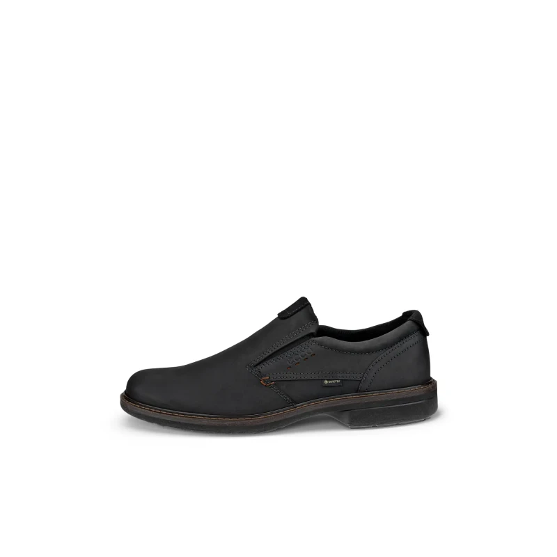Image of Ecco Turn Leather Mens Slip On Shoes - Black - Size:UK 7.5