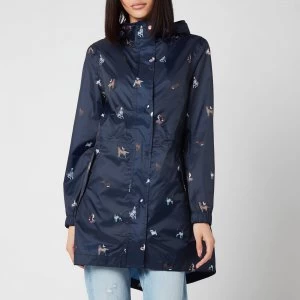 Image of Joules Womens Golightly Packable Jacket - Navy Dog - UK 10