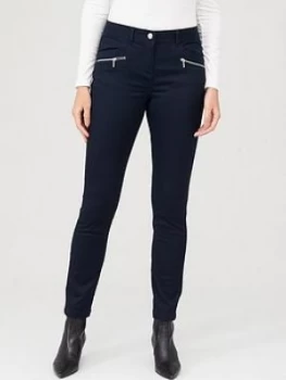 Image of Wallis Tinseltown Fly Front Jeans - Navy, Size 10, Women