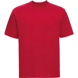Image of Russell Europe Mens Workwear Short Sleeve Cotton T-Shirt (4XL) (Classic Red) - Classic Red