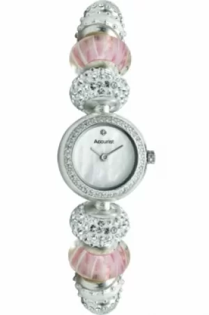 Image of Ladies Accurist Charmed Pretty In Pink Watch LB1602P