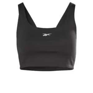 Image of Reebok Workout Ready Rib Bralette Womens - Black