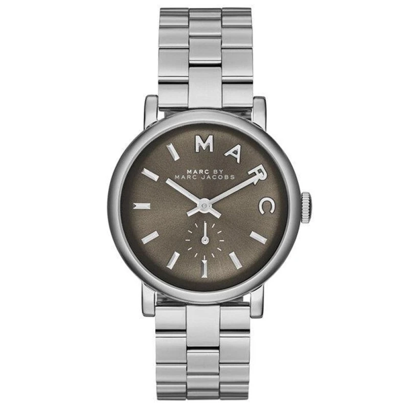 Image of Marc Jacobs Baker Ladies WatchA¦Brown DialA¦Silver Stainless Steel StrapA¦MBM3329