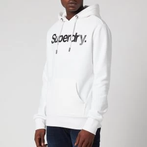 Image of Superdry Mens Classic Logo Popover Hoodie - Optic - S