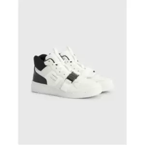 Image of Tommy Jeans Tjm Basket Leather Buckle Mid - White