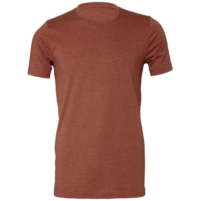 Image of Bella + Canvas Mens Heather Cvc Short Sleeve T-Shirt in Brown Size: Medium Brown Male M