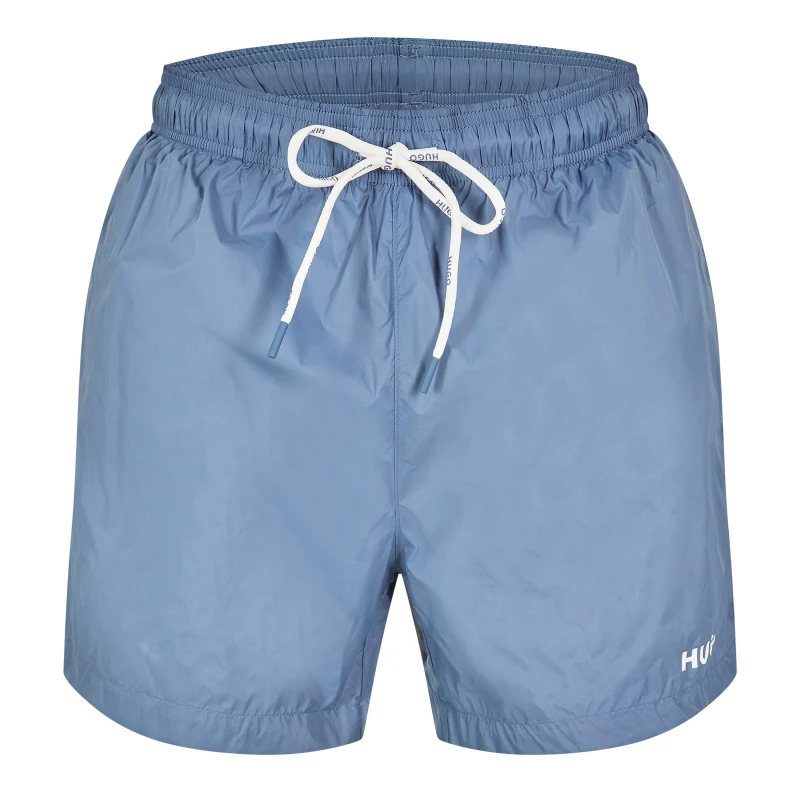 Image of Hugo Mens Haiti Quick Drying Swim Shorts Open Blue male XS