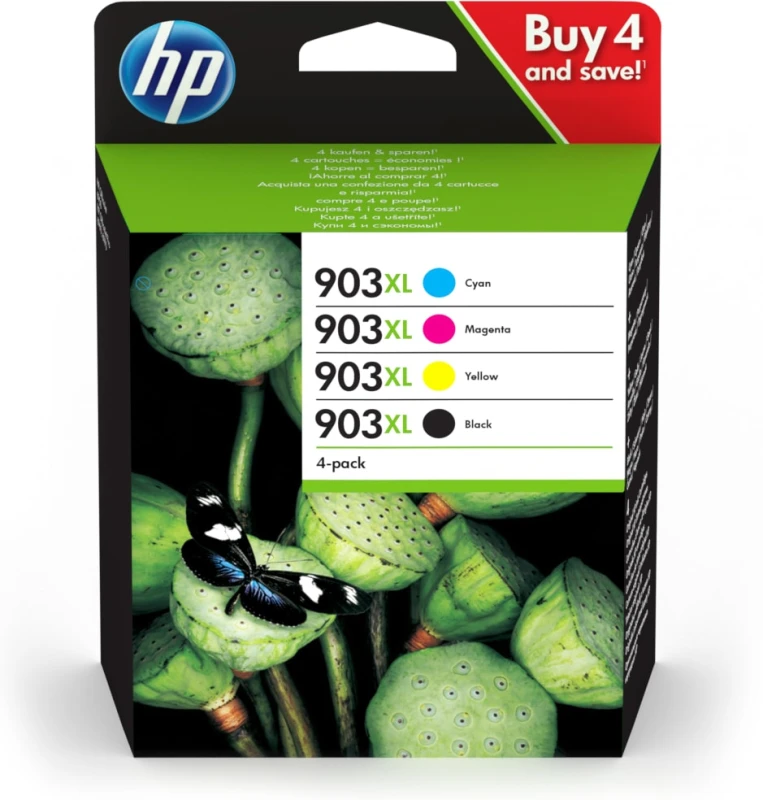 Image of HP 3HZ51AE/903XL Ink cartridge multi pack Bk.C.M.Y high-capacity 21.5m