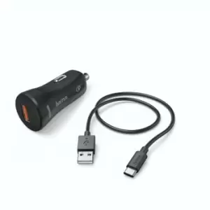 Image of Hama Car Charger USB Type-C QC 3.0 3A Black