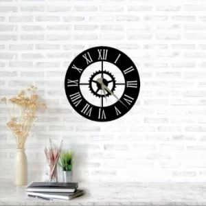Image of Arbat Clock Black Decorative Metal Wall Clock