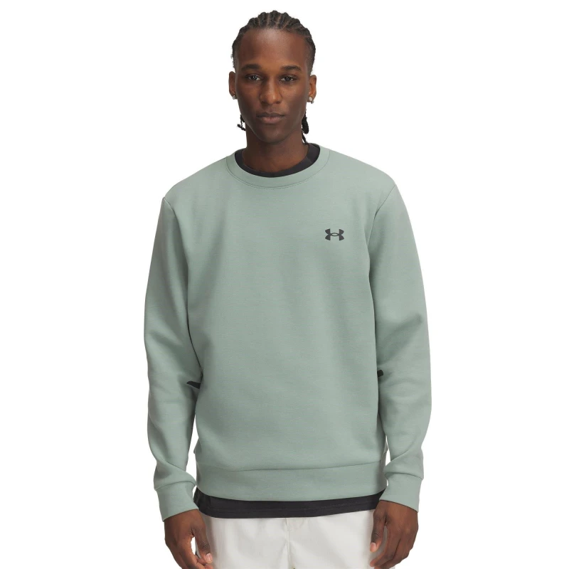 Image of Under Armour Armour Ua Unstoppable Flc Crew Eu Sweatshirt Mens - Green Green S