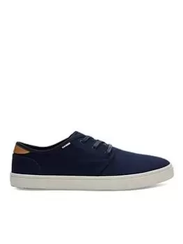 Image of TOMS Carlo Lace Up Trainer, Navy, Size 7, Men
