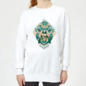 Image of Aquaman Seven Kingdoms Womens Sweatshirt - White