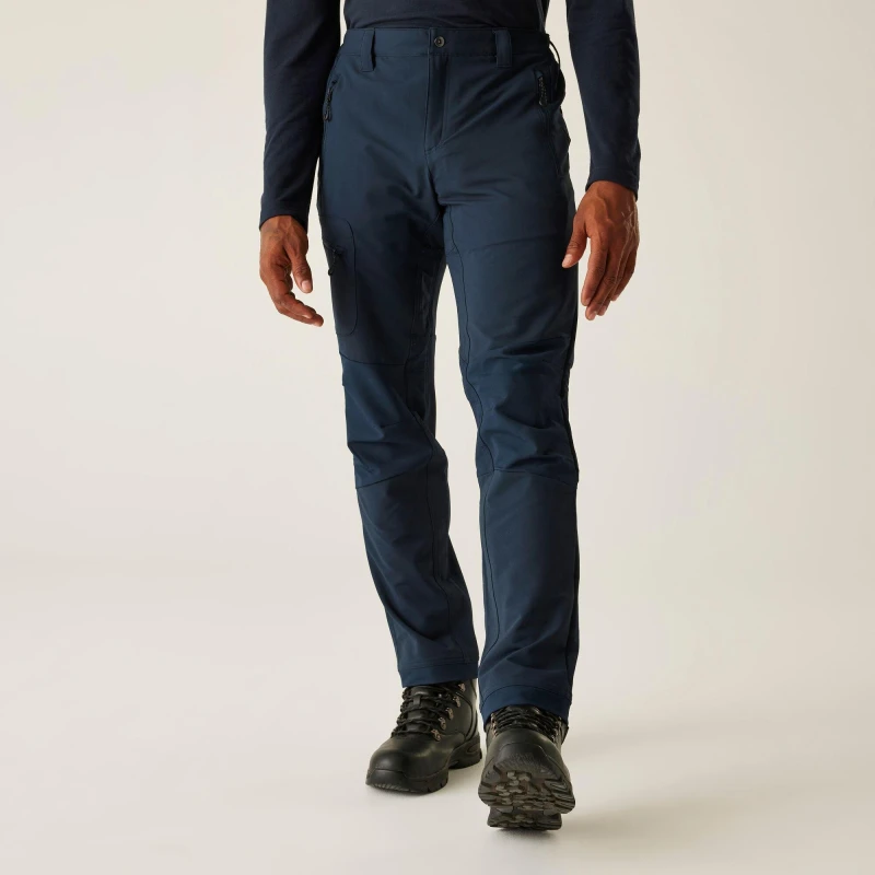 Image of Regatta Regatta Men 'Prolite' Stretch Walking Trousers in Dark Navy Size: 28R Dark Navy 28R Male 5063516015062