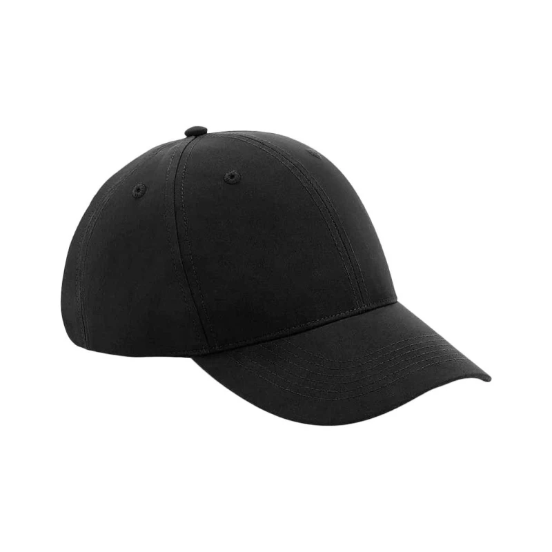 Image of Beechfield Beechfield Men 6 Panel Cap in Black One Size Male 5059958498242
