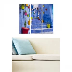 Image of MDF441290074 Multicolor Decorative MDF Painting (3 Pieces)