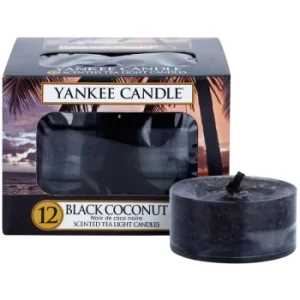 Image of Yankee Candle Black Coconut tealight candle 12 x 9.8 g