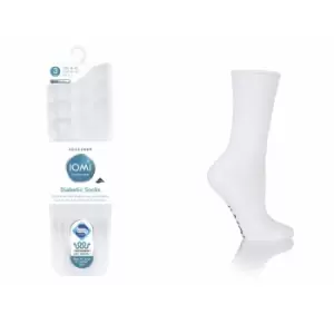 Image of IOMI Footnurse Diabetic Socks - White - 4-8