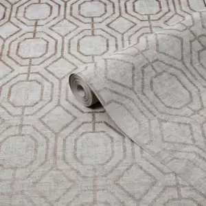 Image of Superfresco Easy Luxe Geo Champagne Wallpaper