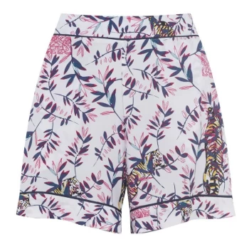 Image of Biba Tiger Jungle Pyjama Shorts - Ivory