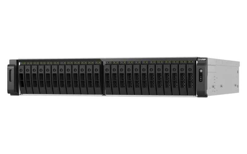 Image of QNAP QNAP TS-H3077AFU-R7-64G NAS/storage Server Rack (2U) AMD Ryzen 5 64GB DDR5 0 TB QuTS hero Black, Metallic TS-H3077AFU-R7-64G