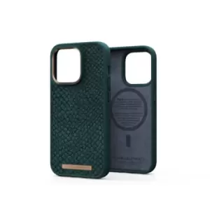 Image of Njord byELEMENTS Salmon Leather Magsafe Case for Apple iPhone 14 Pro Green NA43SL02