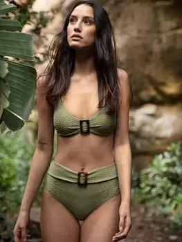 Image of DORINA Sarawak Bikini Top, Green, Size 8, Women