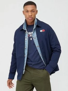Image of Tommy Jeans Casual Cotton Jacket - Twilight Navy