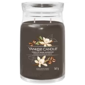 Image of Yankee Candle Signature Jar Candle Large Jar Vanilla Bean Expresso 567g