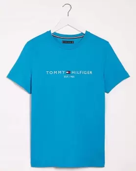 Image of Tommy Hilfiger Blue Logo T-Shirt