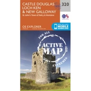 Image of Castle Douglas, Loch Ken and New Galloway by Ordnance Survey (Sheet map, folded, 2015)