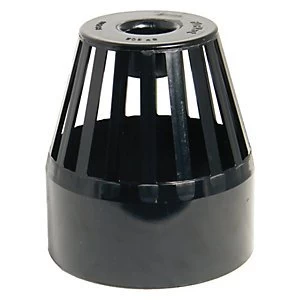 Image of FloPlast SP302B Soil Pipe Vent Terminal - Black 110mm