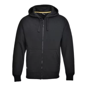 Image of Portwest Mens Nickel Zip Front Hoodie Black M