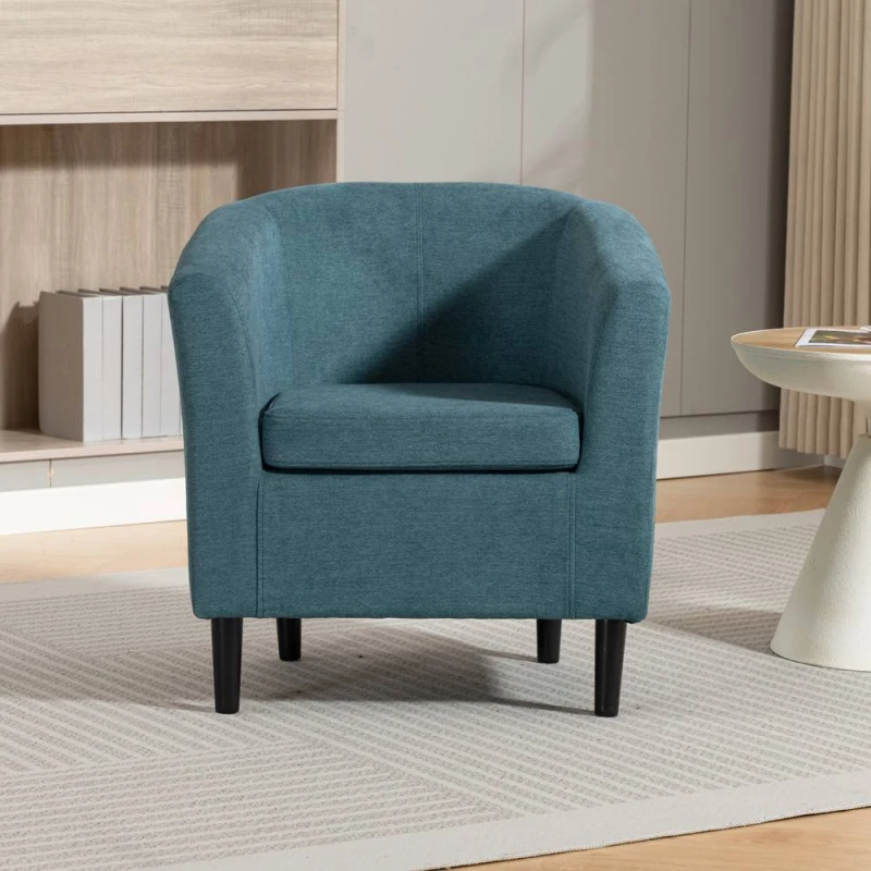 Image of Artemis Home Beulah Fabric Accent Chair in Teal Size: 1 Pack Teal Unisex 1 Pack