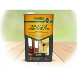 Image of Wood Preserver - Black - 5L - Black - Barrettine