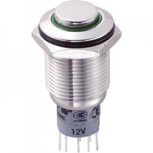 Image of TRU COMPONENTS LAS2GQH 22ZEG12VSP Tamper proof pushbutton 250 V AC 3 A 2 x OnOn latch