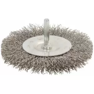 Image of Silverline - Rotary Stainless Steel Wire Wheel Brush - 100mm