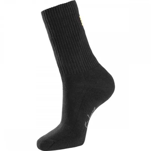 Image of Snickers Cotton Socks, 3 Pack - Black - 41-44