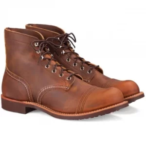 Image of Red Wing Mens Iron Ranger Boots Copper Rough and Tough 8.5