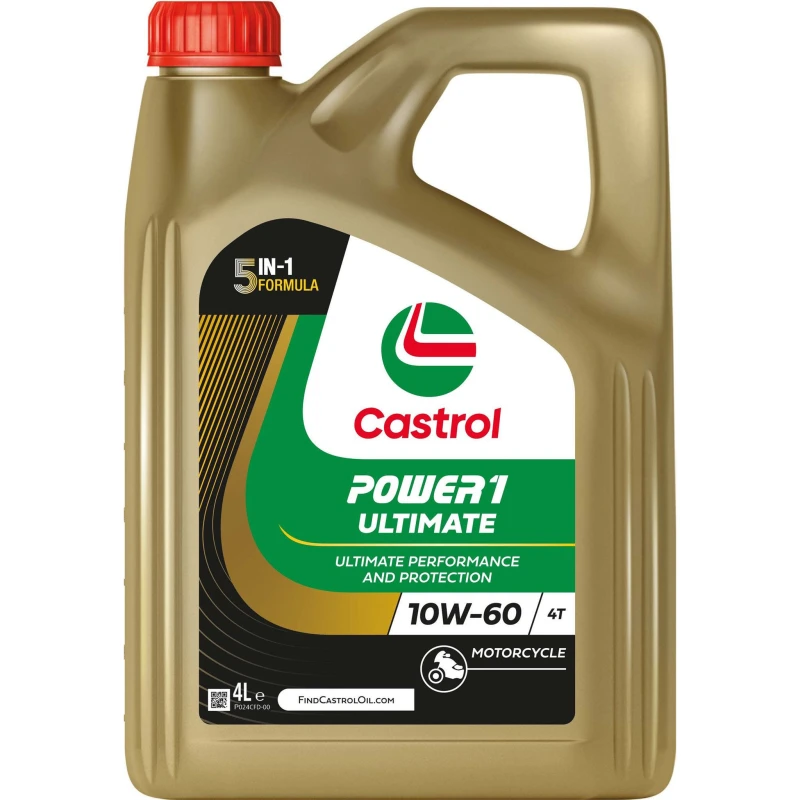 Image of Castrol 160EF5 Engine oil Castrol POWER1 ULTIMATE 4T 10W-60 Capacity: 4l, Full Synthetic Oil Engine Oil (1862)