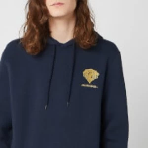 Image of Harry Potter Gryffindor Unisex Embroidered Hoodie - Navy - S