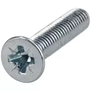 Image of R-TECH 337077 Pozi Countersunk Machine Screws BZP M4 20mm - Pack O...
