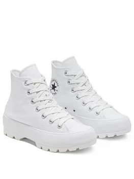Image of Converse Chuck Taylor All Star Lugged Hi-Tops - White , White/White, Size 7, Women