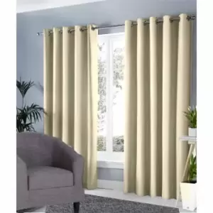 Image of Ground Level Groundlevel Blackout Curtains Cream 66X90
