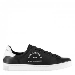 Image of Karl Lagerfeld Kourt Maison Trainers - Black Lthr