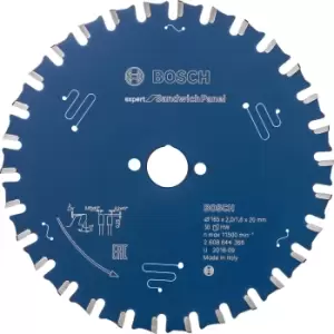 Image of Bosch Expert Circular Saw Blade for Sandwich Panel 165mm 30T 20mm