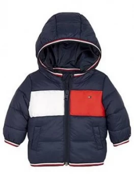 Image of Tommy Hilfiger Baby Boys Flag Padded Jacket