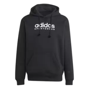 Image of adidas All SZN Fleece Graphic Hoodie Mens - Black