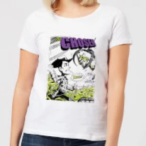 Image of Toy Story Comic Cover Womens T-Shirt - White - M