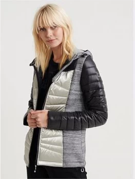 Image of Superdry Storm Panel Classic Hooded Jacket - Black, Size 6, Women